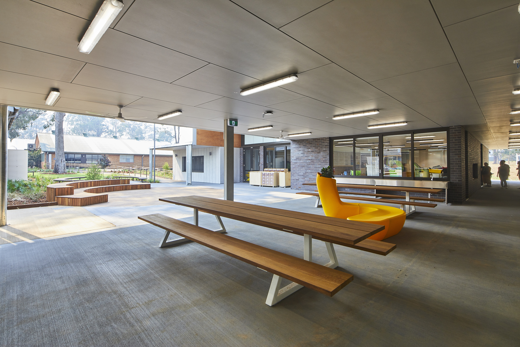 Eating area for students