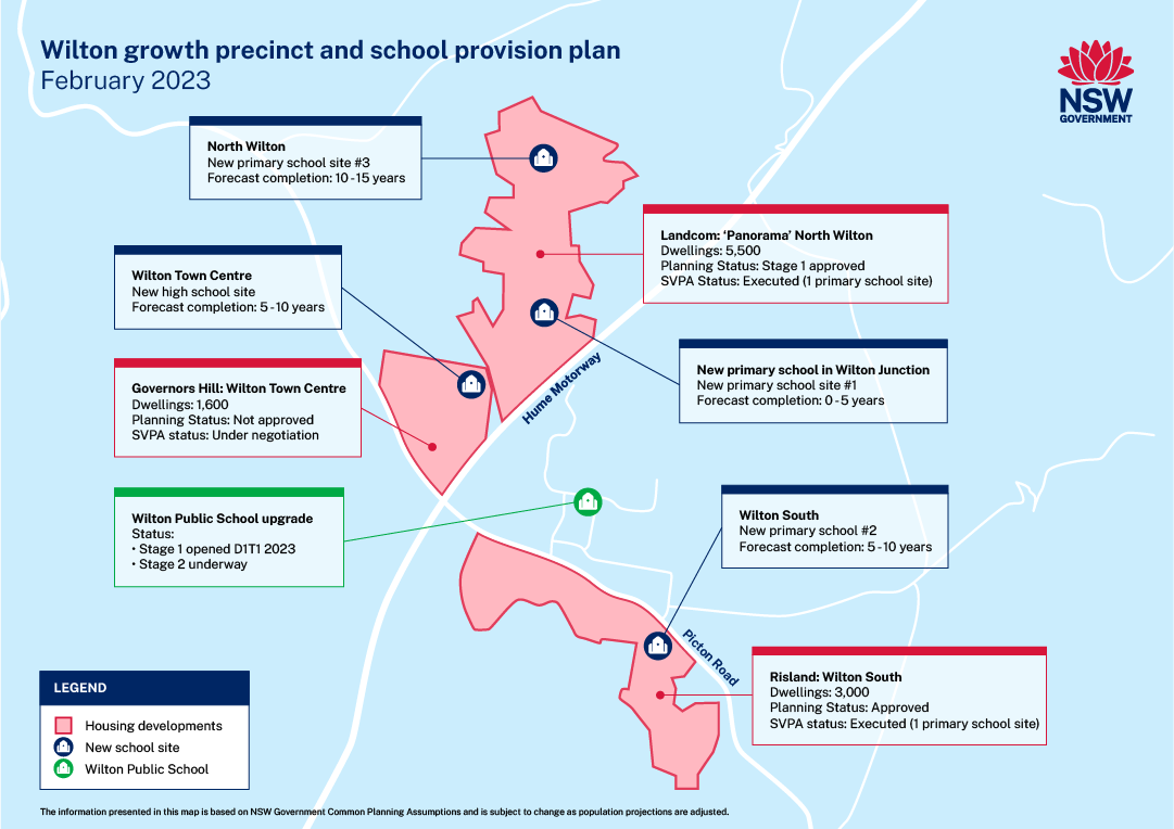 Wilton growth precinct and school provision plan (February 2023)