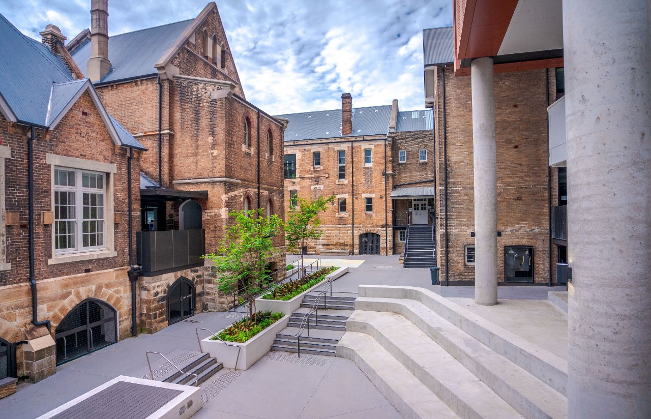 Repurposed heritage buildings at Inner Sydney High School