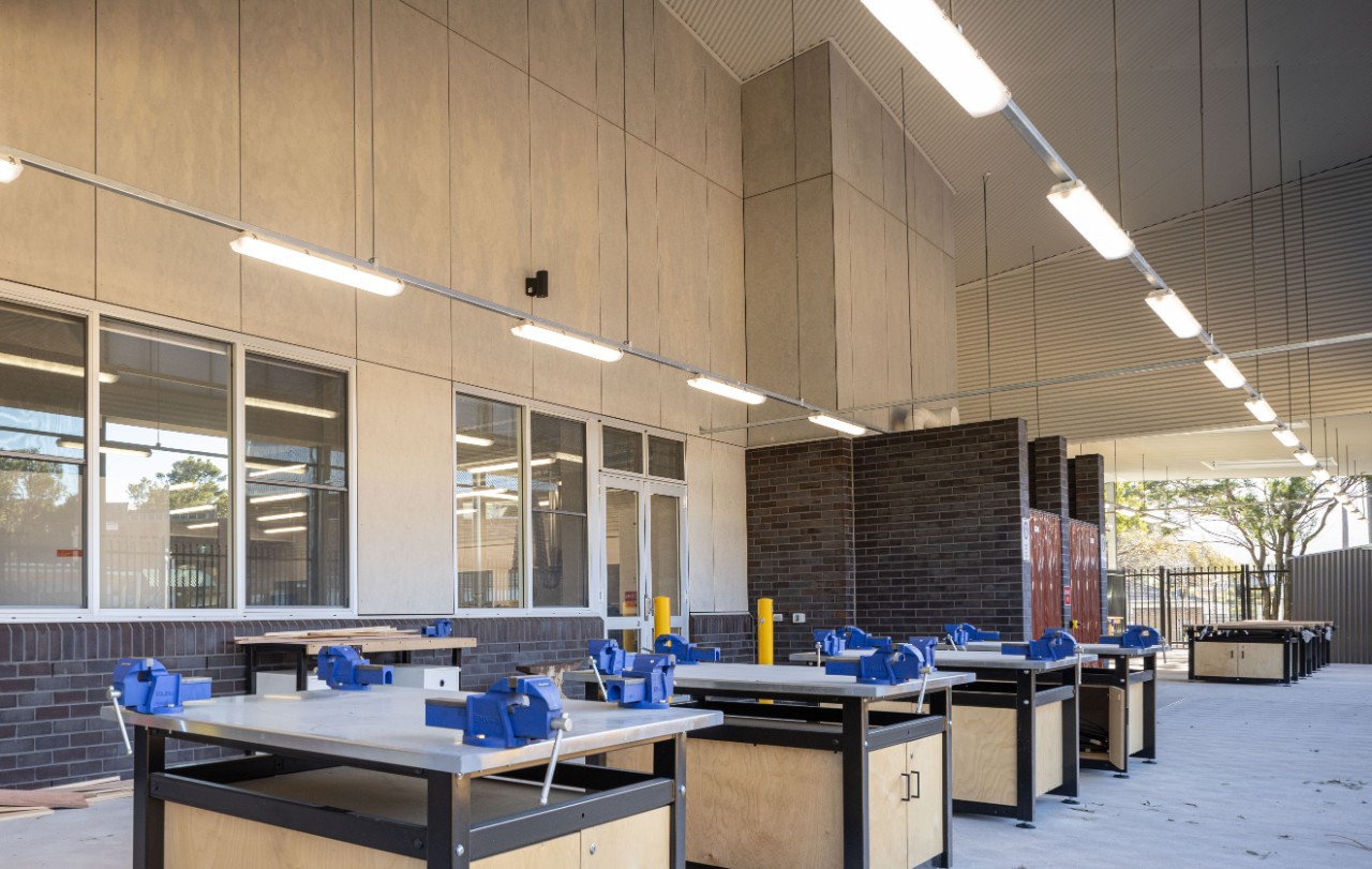 Corrimal High School welcomes new industrial arts building