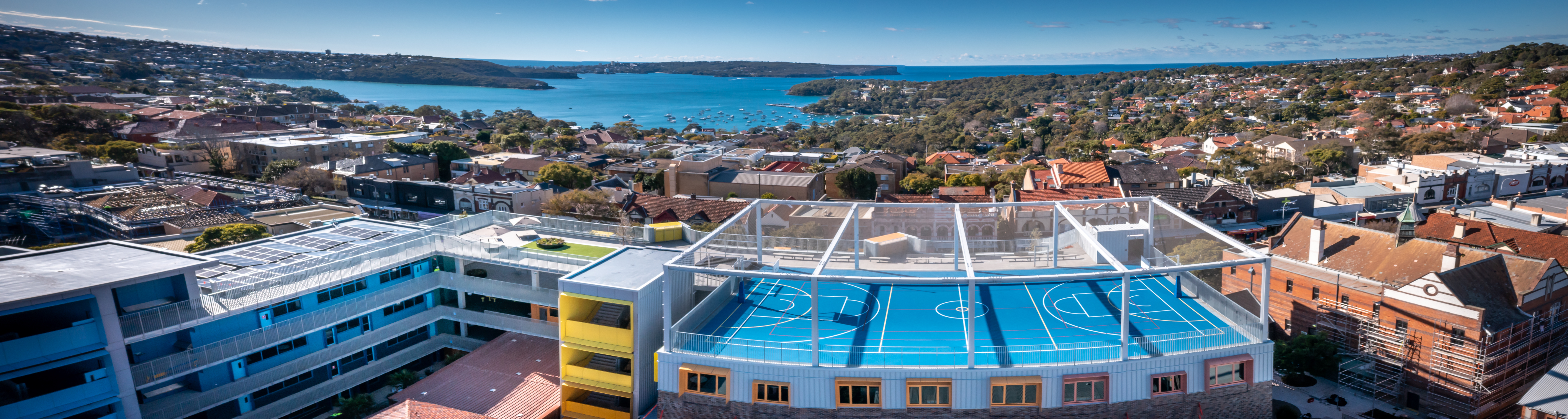 The new outdoor and rooftop play space at Mosman High School