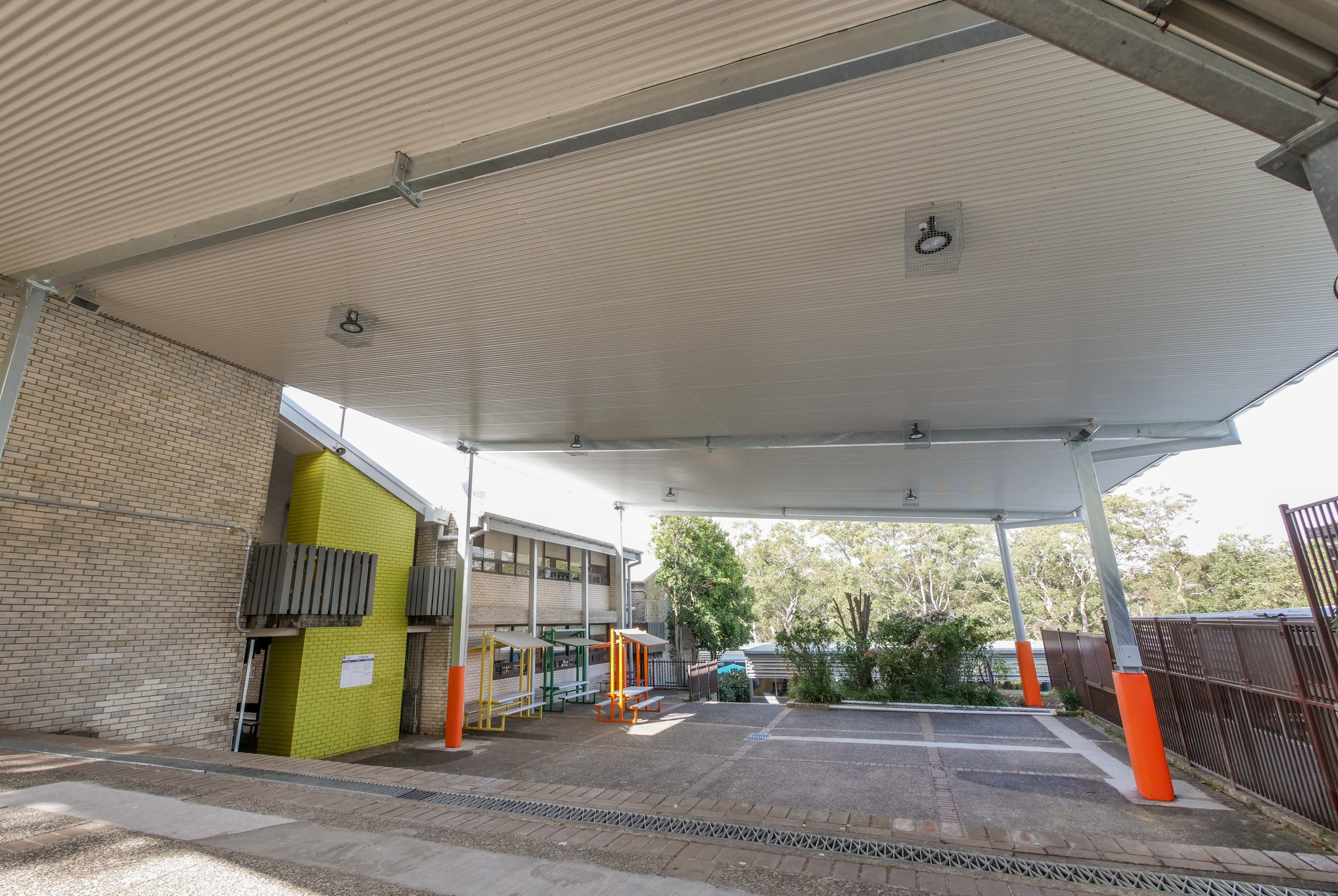 Three new shade structures at Ryde Secondary College