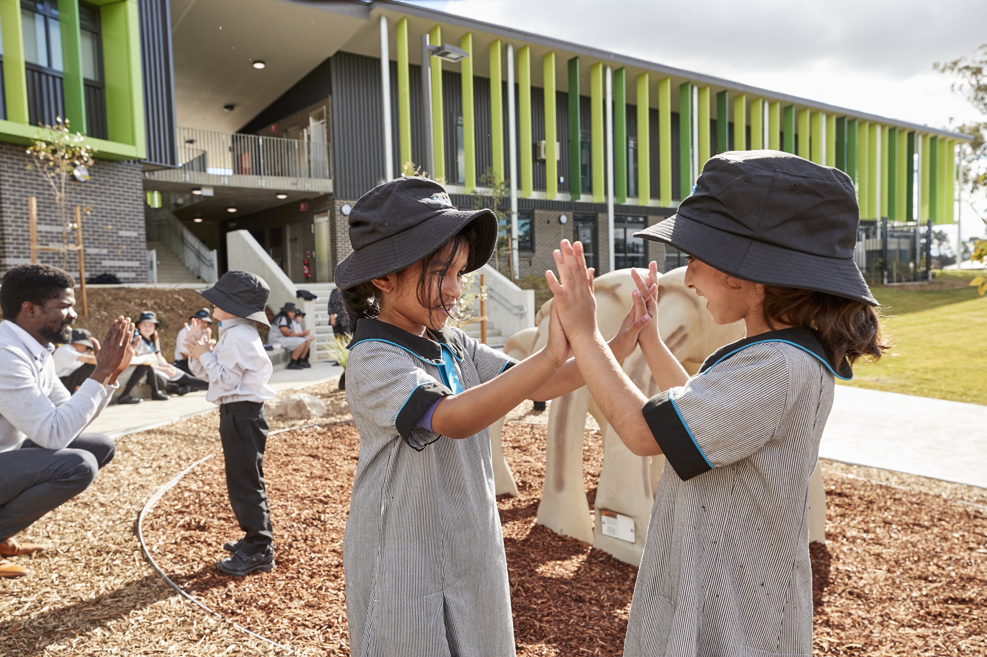 Students in playground