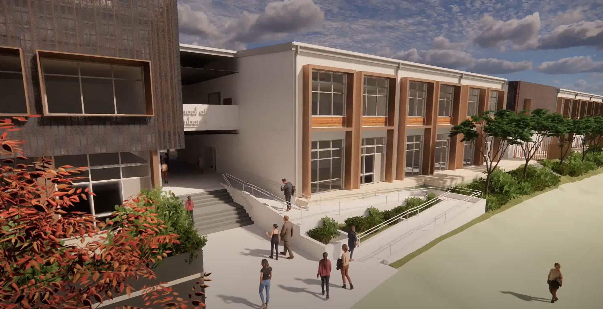 Impression of the new high school in Jerrabomberra.