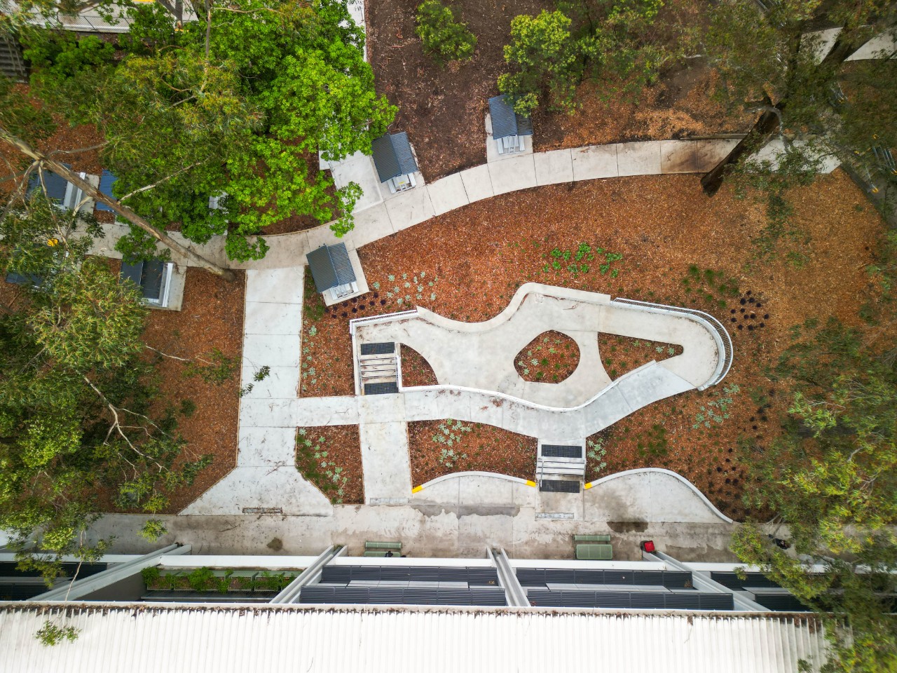 Chatswood High School - sensory garden in the Meadows for the inclusive learning unit