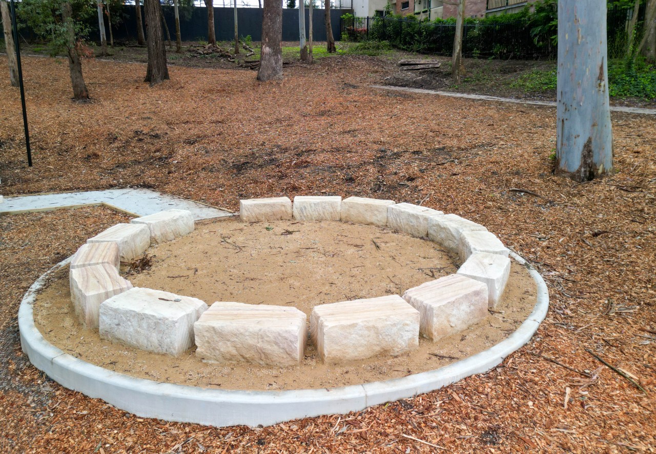Chatswood High School - yarning circle in the Meadows