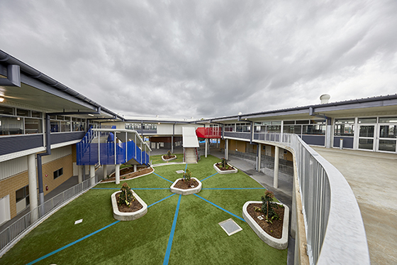 An outside learning area at North Kellyville Public School