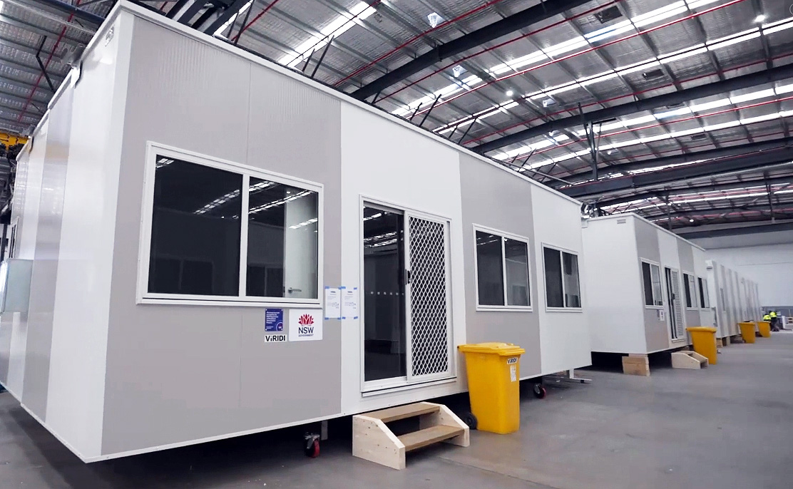 Demountable classrooms re-purposed for flood impacted communities